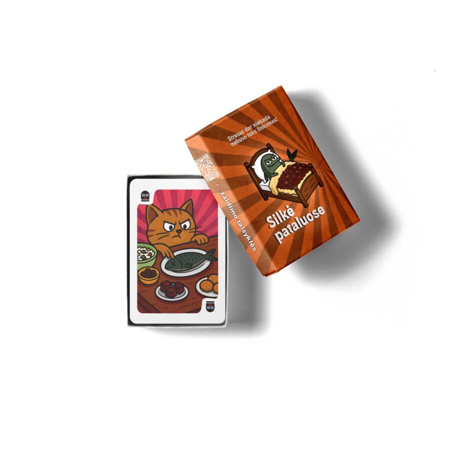 Silkė pataluose kortų stalo žaidimas