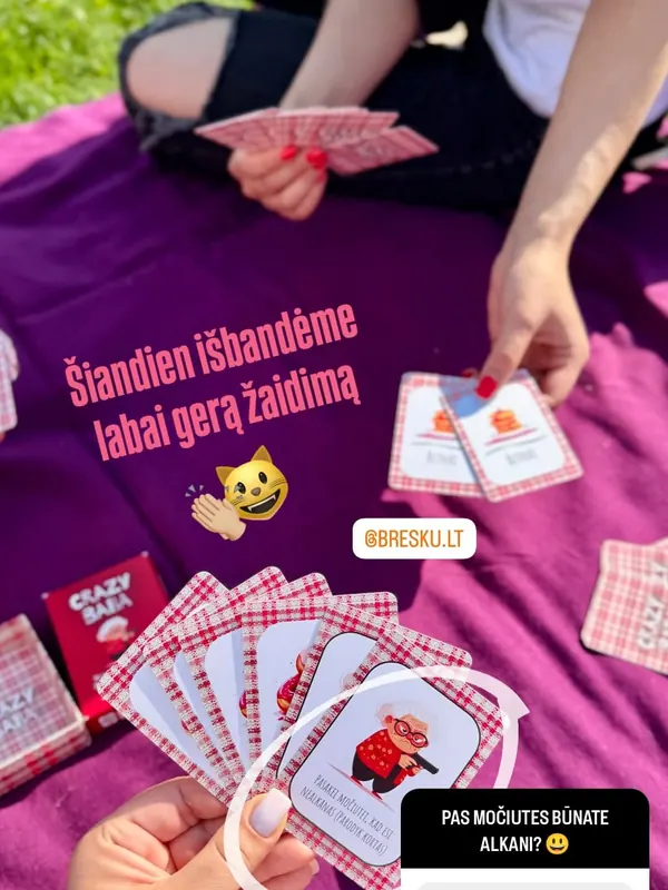 „Šiandien išbandėme labai gerą žaidimą“ – Crazy Baba piknike